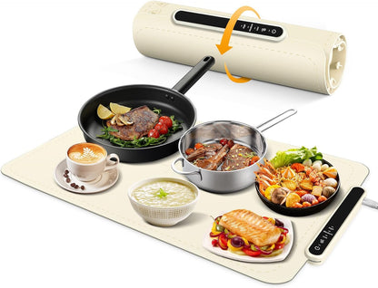 Madokaフードウォーマー 保温プレート 折りたたみ式 3段階加熱モード